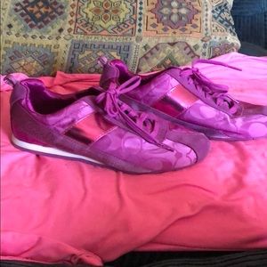 HotPink Coach Sneakers
